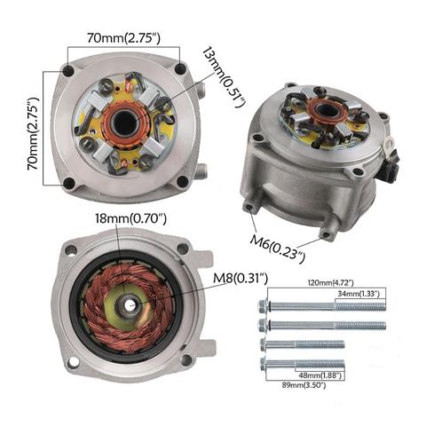 2 stroke engine 40-6 for motorcycle Start Motor Starter For 47cc 49cc Electric Start Engine Mini Dirt Chopper Bik electric start ► Photo 1/6