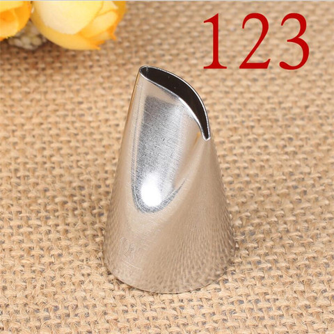 #123 Stainless Steel Rose Flower Petal DIY Icing Piping Tips Cupcake Cake Cream Piping Nozzle Cake Decorating Tools ► Photo 1/6