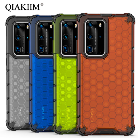 Shockproof Armor Case for Huawei P40 Pro Plus P30 Lite Mate 30 20X Honor 30S V30 V20 20 Nova 7i 6 SE Cover Honeycomb Phone Cases ► Photo 1/6