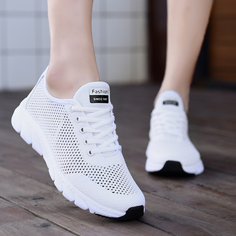 New Mesh Women Sneakers Breathable Flat Shoes Women Lightweight Sports Shoes Non-slip Running Footwear Zapatillas Mujer Casual ► Photo 1/6