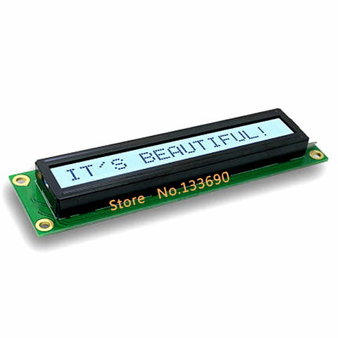 1PCS Large Bigger 1601 16*1 16x1 LCD Gray Display C-1602-R9-001 Screen ST7066 Or Compatible 16P 8-Bit ParallelI Interface ► Photo 1/1