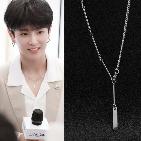 Korea KPOP Punk Stainless Steel Necklace Hip-hop Long Chain Boys Girls Guys Rock Necklaces Titanium Steel Jewelry Gifts ► Photo 1/6