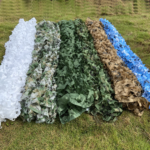 2mx3m 5mx3m Hunting Military Camouflage Nets Woodland Army Camo netting Camping Sun Shelte Car Garden Tent Shade Outdoor Awning ► Photo 1/6