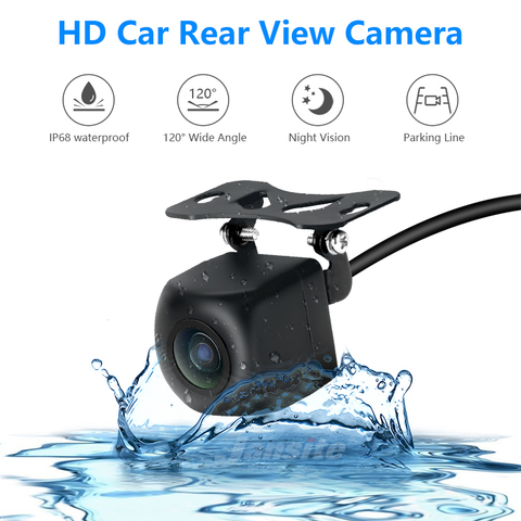 JMCQ Reverse Camera Universal 12V Rear View Camera IP68 Backup Camera Waterproof Night Vision  for Head Unit Audio Car Monitor ► Photo 1/5