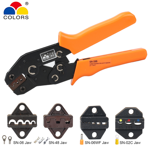 SN-28B 48B European Bare Terminal Pliers 2.8mm 4.8mm Dupont Plug Spring Tube Terminals Crimper Replace Jaws Tools SN48B SN28B ► Photo 1/6