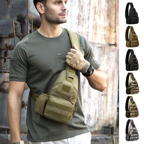 Military Tactical Backpack Shoulder Bag Chest bag Men Outdoor