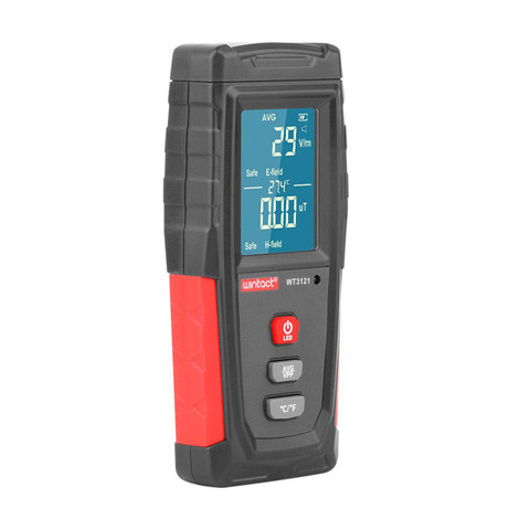 WT3121 Handheld Digital LCD EMF Meter Electric Magnetic Field Dosimeter Detector Electromagnetic Radiation Tester ► Photo 1/6