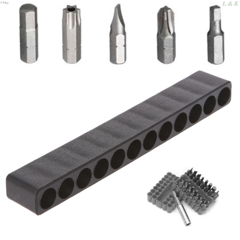 Screwdriver Hole 10/12 Holes Hex Shank Bit Holder Plastic Head Storage Case Tool ► Photo 1/6