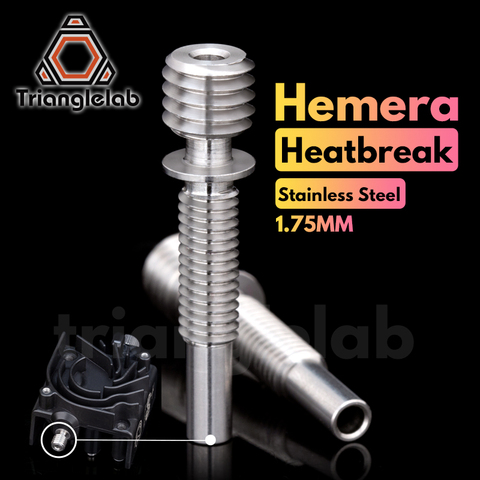 Trianglelab Stainless Steel Hemera Heatbreak Hemera Heat Break For E3D Hemera Extruder 1.75MM ► Photo 1/5