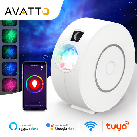 AVATTO Tuya Smart Star Projector with Colorful Laser Starry Sky, Smart Life APP WiFi Nebula Projector for 2022 Christmas Gift ► Photo 1/6