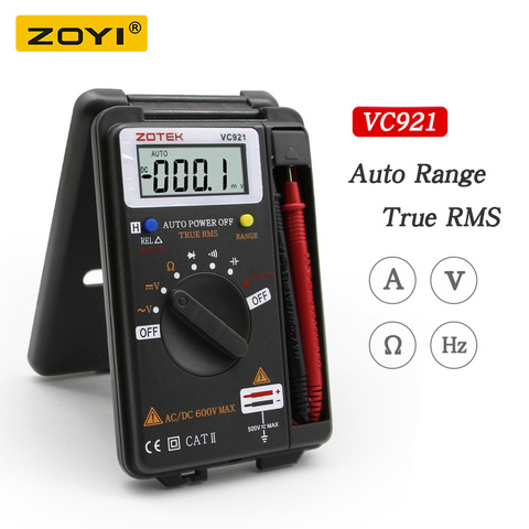 Digital Multimeter ZOYI VC921 3 3/4 Personal Mini Digital Multimeter Handheld Pocket capacitance resistance frequency tester ► Photo 1/6
