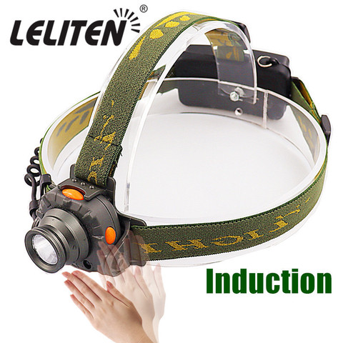Mini induction LED Headlamp Fishing Portable head lamp flashlight  Headlight Headlamp torch ► Photo 1/6