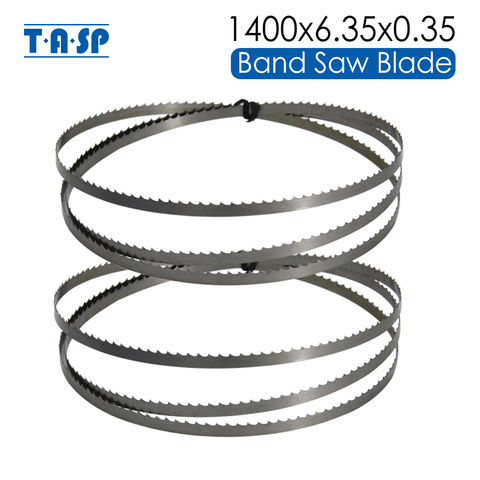 TASP 2pcs 8'' Wood Bandsaw Blade 1400x1/4‘’(6.35mm)x0.35mm Band Saw Woodworking Tools Accessories for Draper BS200A TPI 6 10 15 ► Photo 1/6