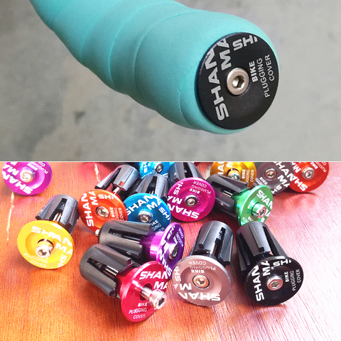 New 9 colors are available Cycling Handlebar Cap Bicycle Grips Aluminum Alloy Bike Handle Bar End Plugs Bicycle Parts ► Photo 1/6