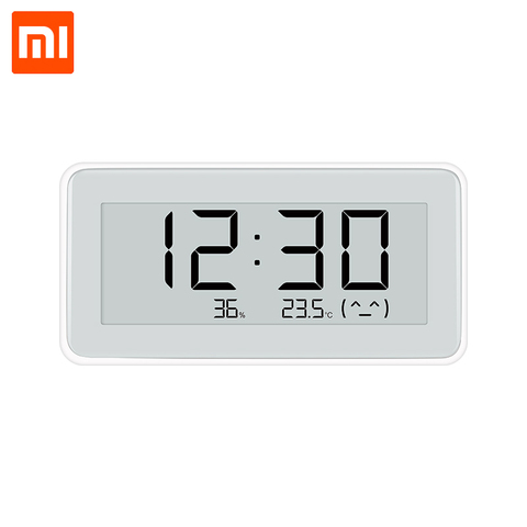 NEW Xiaomi Mijia BT4.0 Wireless Smart Electric Digital clock Indoor Hygrometer Thermometer E-ink Temperature Measuring Tools ► Photo 1/6