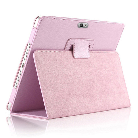 Magnet Case for Samsung Galaxy Note 10.1 2012 GT-N8000 N8000 N8010 N8020 Tablet Cover Flip Stand PU Leather Cap Folio Stand Back ► Photo 1/6