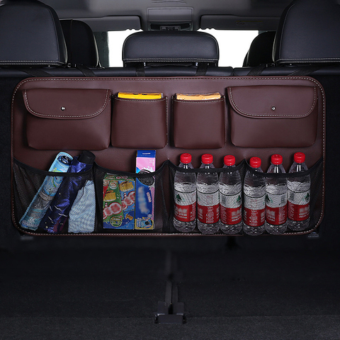 Car Rear Seat Back Storage Bag Auto Interior Tidying Interior Bale Sundries Drink Stowing Tidying Package Accessories Supplies ► Photo 1/6
