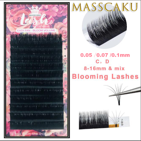 New arrived 0.05/0.07/0.10 C/D 1 pcs magic eyelash volume easy to make fan effect false eyelash and blooming faux mink lashes ► Photo 1/6