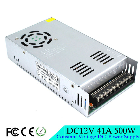 Small Volume Single Output 12V 41A 500W Switching Power Supply AC 110 220V Input to DC12V SMPS For Led Strip Lamp Light CNC CCTV ► Photo 1/1