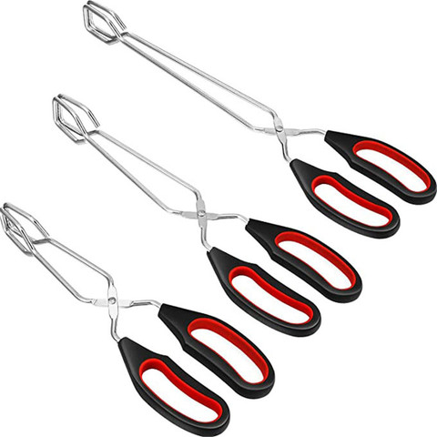 BBQ Tools Barbecue Scissor Tongs Grilled Food Tong Long Handle Scissor BBQ Bread Roast Clip Kitchen Baking Tongs BBQ Accessories ► Photo 1/6