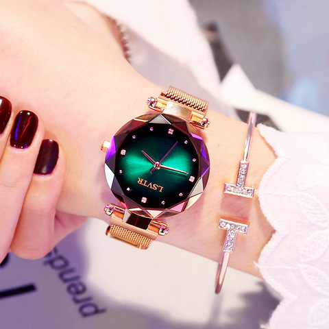 2022 Top Luxury Brand Starry Fashion Women's Watch Stainless Steel Strap Watch Women Rhinestone Diamond Watches Relogio Feminino ► Photo 1/6