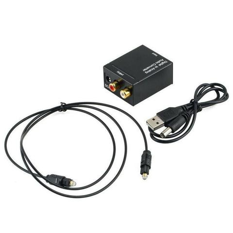 Digital to Analog Audio Converter Optical Fiber Toslink Coaxial Signal to RCA R/L Audio Decoder SPDIF ATV DAC Amplifier ► Photo 1/6