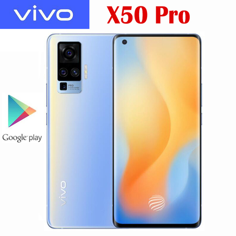 Original Official VIVO X50 Pro 5G Cell Phone Snapdragon 765G NFC 33W Fast Charge 4315mAh 6.56'' 2376x1080P AOMLED 48.0MP Camera ► Photo 1/2