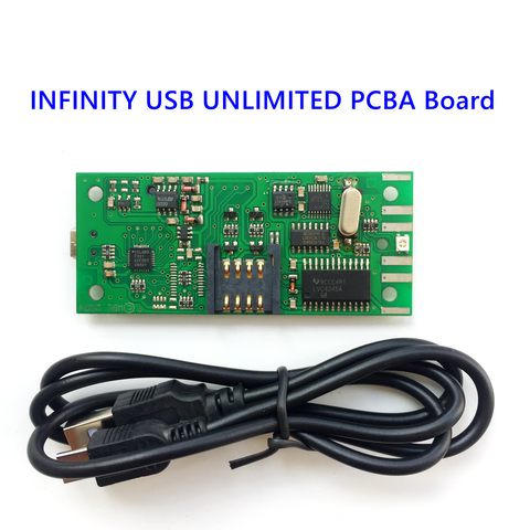 PCBA smart card programmer infinity usb unlimited  SIM card programmer IC reader writer for 24Cxx SLE AVR PIC ATmega card ► Photo 1/6