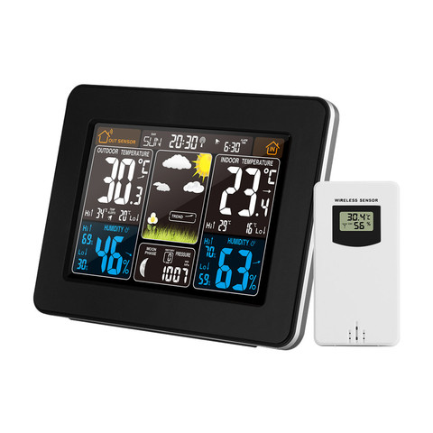 FanJu FJ3365 Indoor/Outdoor Electronic Wireless Thermometer Hygrometer Professional Temperature Humidity Meter Weather Station ► Photo 1/6