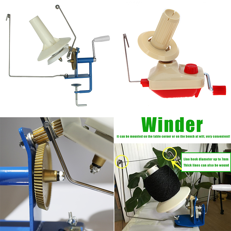 Portable Hand Operated Yarn Winder Fiber Wool String Ball Thread Winding  Cable Winder Machine DIY Sewing Craft Accessories - AliExpress
