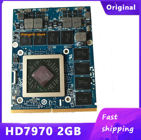 HD7970M HD 7970M HD7970 Video Graphic card 216-0836036 2GB For Laptop Dell Alienware M17X M18X R1 R2 R3 test 100% ► Photo 1/1