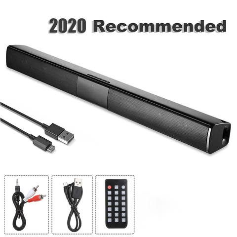 20W TV Sound Bar Wired and Wireless Bluetooth Home Surround SoundBar for PC Theater TV Speaker ► Photo 1/6