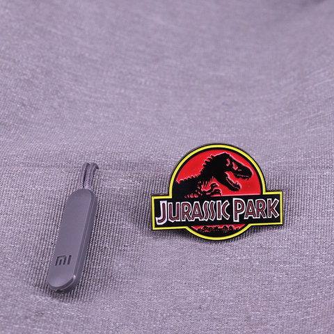 Jurassic Park Enamel Pin Science Fiction Adventure Movie Limited Edition Brooch For Bag Hat Lapel Badge ► Photo 1/2