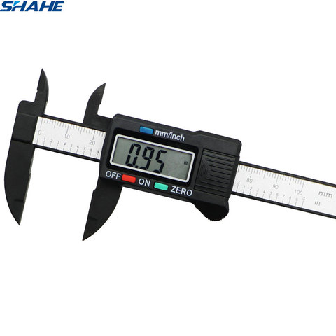 shahe new 100 mm Vernier Digital Electronic Caliper Ruler Carbon Fiber Composite Vernier Calipers Micrometer Measuring Tools ► Photo 1/6