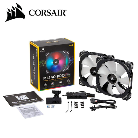 Corsair ML120/ML140 PRO RGB 120mm 140mm Premium Magnetic Levitation RGB LED PWM Fan ► Photo 1/6