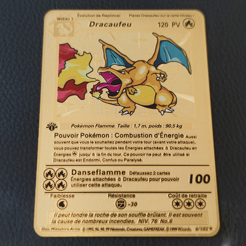 Carte Pokemon Gold Francais, Gold Pokemon Cards Rare