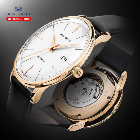 2022 New Seagull Watch Men's Mechanical Watch Business Casual Men's Watch Belt Waterproof Slim Automatic Mechanical Watch ► Photo 1/6