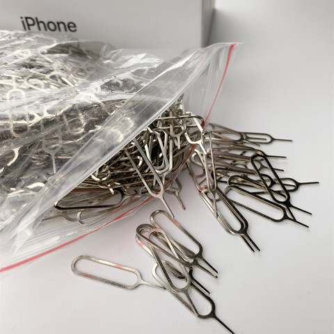 1000Pcs/lot Universal Sim Card Tray Remover Eject Ejector Pin Key Open Tool for iPhone iPad SamSung Huawei Xiaomi Smart Phone ► Photo 1/1