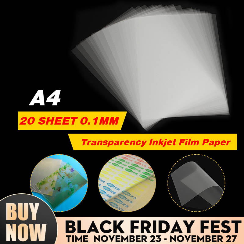 20 Sheet Screen Printing Transparency Inkjet Film Paper PCB Print Stencil  Design Inkjet Film Retains the Ink Thickness 0.12mm - Price history &  Review | AliExpress Seller - Shop1748488 Store | Alitools.io