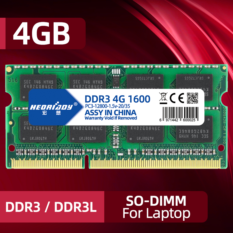 DDR3 RAM 4Gb 1066 1333 1600MHz PC3-10600/12800 8gb For Laptop Notebook  Memory SODIMM 1.5v 1.35v ddr3l 2GB PC3-8500 computer 16gb Price history   Review AliExpress Seller HEORIADY Official Store