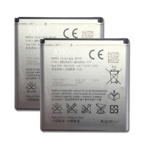 BA700 Li-ion Battery 1500mAh For Sony Ericsson MT11i MT15i MK16i ST18i St18a SO-03C For Xperia Neo / Pro / Neo V / Ray ► Photo 1/6