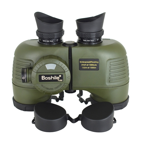 Boshile Binoculars 7X50 Marine Compass Eyepiece Rangefinder Auto Focus Professional telescope Waterproof Nitrogen High Quality ► Photo 1/6