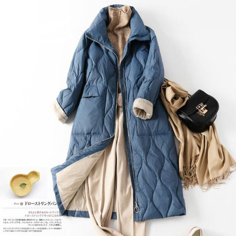 SEDUTMO Winter Long  Oversize Duck Down Jackets Women Fashion Warm Coat Autumn Casual Slim  Puffer Jacket ED1206 ► Photo 1/6