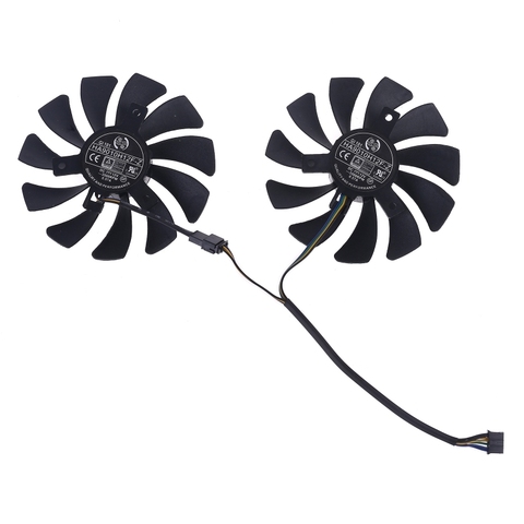 1 Pair 85mm HA9010H12F-Z 4Pin Cooler Fan for MSI GTX 1060 OC 6G GTX 960 P106-100 P106 GTX1060 GTX960 Graphics Card Cooling Fan ► Photo 1/6