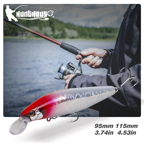 Hunthouse Minnow Fishing Lure Skining 99mm 17g Lure Fishing Poweful Jerking Straight Reeling Snake Rolling For Fishing ► Photo 1/6