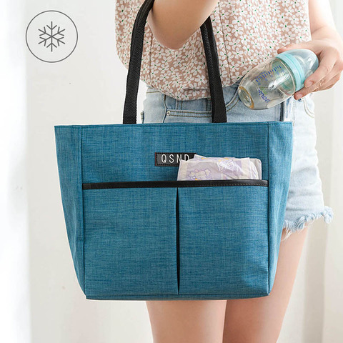 Lunch Bag 2022 New Fashion Kid Women Men Thermal Insulation Waterproof Portable Picnic Insulated Food Storage Box Tote Lunch Bag ► Photo 1/6