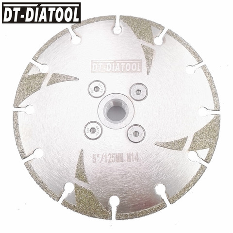 DT-DIATOOL Dia 105/115/125mm Electroplated Reinforced Diamond Cutting Disc Saw Blade M14 Thread Marble Granite Cut Grind Blade ► Photo 1/6