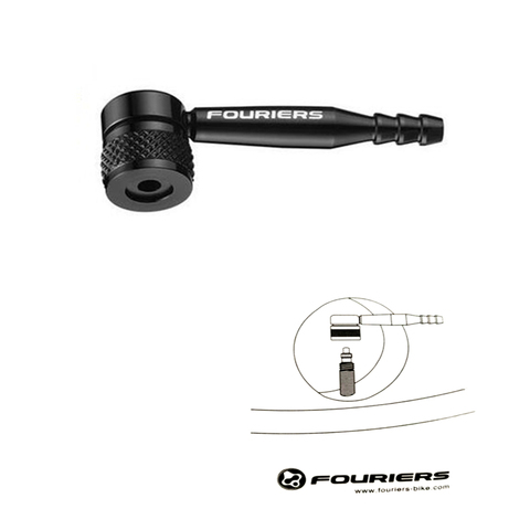 FOURIERS Disc wheel 90 degree adapter VL-PE005 fix presta valve rim Black ► Photo 1/6