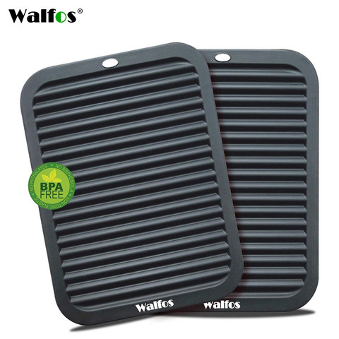 WALFOS Multi-Purpose Versatile Trivet Mat Flexible Silicone Hot Pad Silicone Trivets  Heat Resistant For Hot Pots and Pans ► Photo 1/6