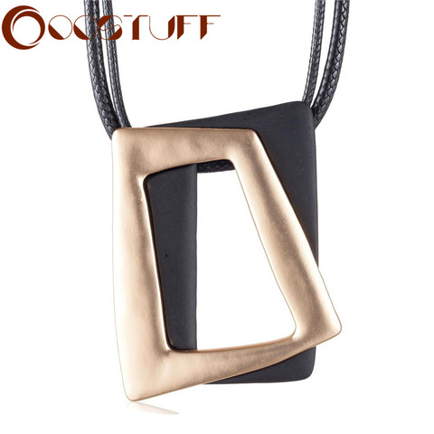 Trendy Long Necklace for Women big Chunky Jewelry Gold Black Pendant necklaces & pendants collares mujer choker 2022 Hotsale ► Photo 1/6